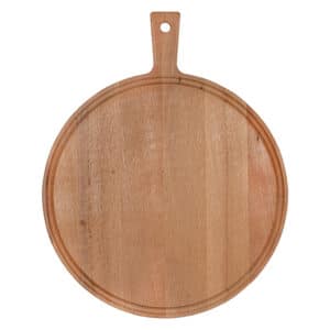 Plank rond met handvat beuken 35 cm ⌀