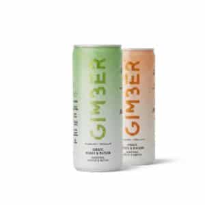 Gimber - 2 smaken: Ginger-Mango-Matcha-en-Ginger-Peach-Ginseng