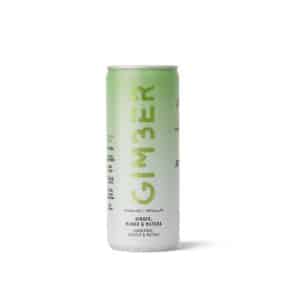 Gimber natuurlijk bruisende drank met de smaak Ginger, mango & matcha