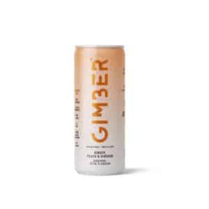 Gimber bruisende drank met de smaak Ginger, Peach & Ginseng